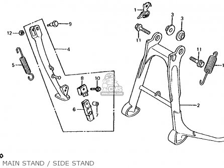 Honda CB700SC NIGHTHAWK S 1986 (G) USA parts lists and ... cb700sc wiring diagram 