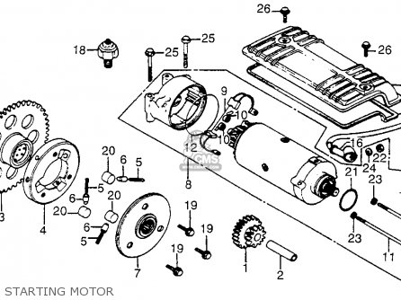 Honda CB750C 750 CUSTOM 1980 (A) USA parts lists and schematics