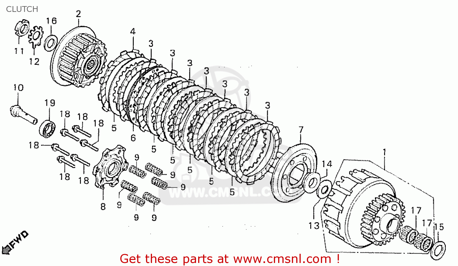 Honda CB750F 1980 (A) AUSTRALIA parts lists and schematics