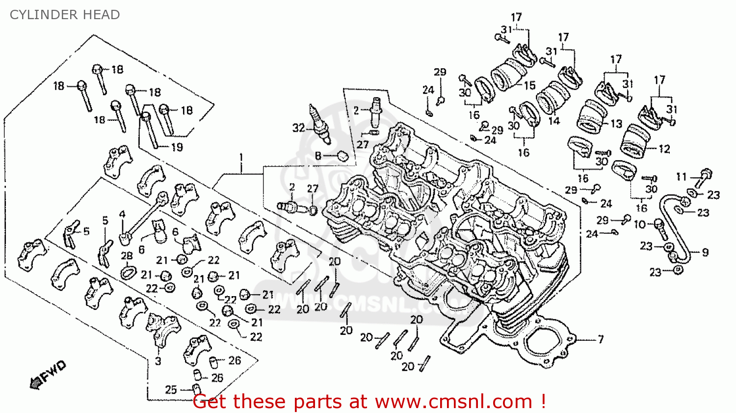 Honda CB750F 1980 (A) AUSTRALIA parts lists and schematics