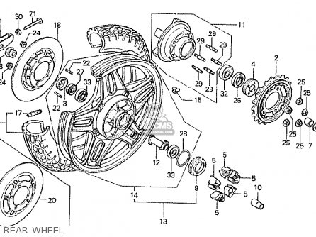 Honda CB750F 1980 (A) ENGLAND parts lists and schematics