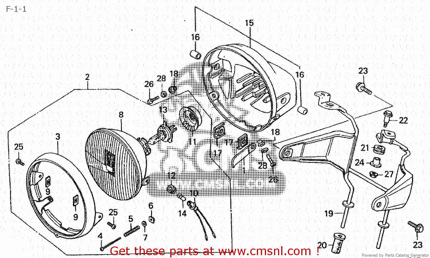 Honda Honda CB750F 1980 (A) JAPAN RC04101 parts lists and schematics