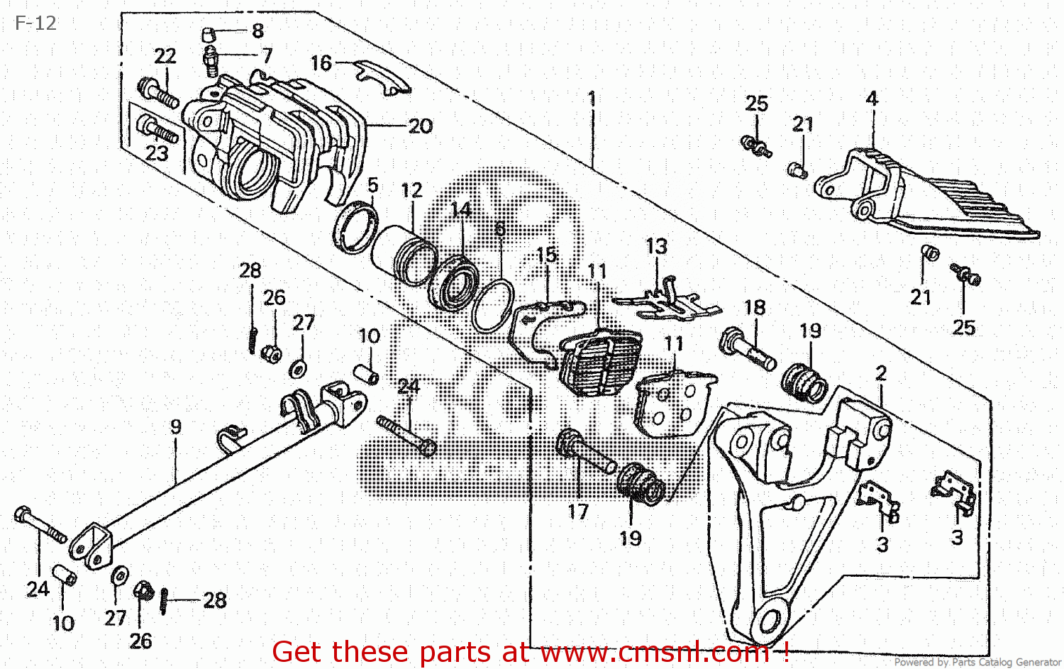 Honda Honda CB750F 1980 (A) JAPAN RC04101 parts lists and schematics