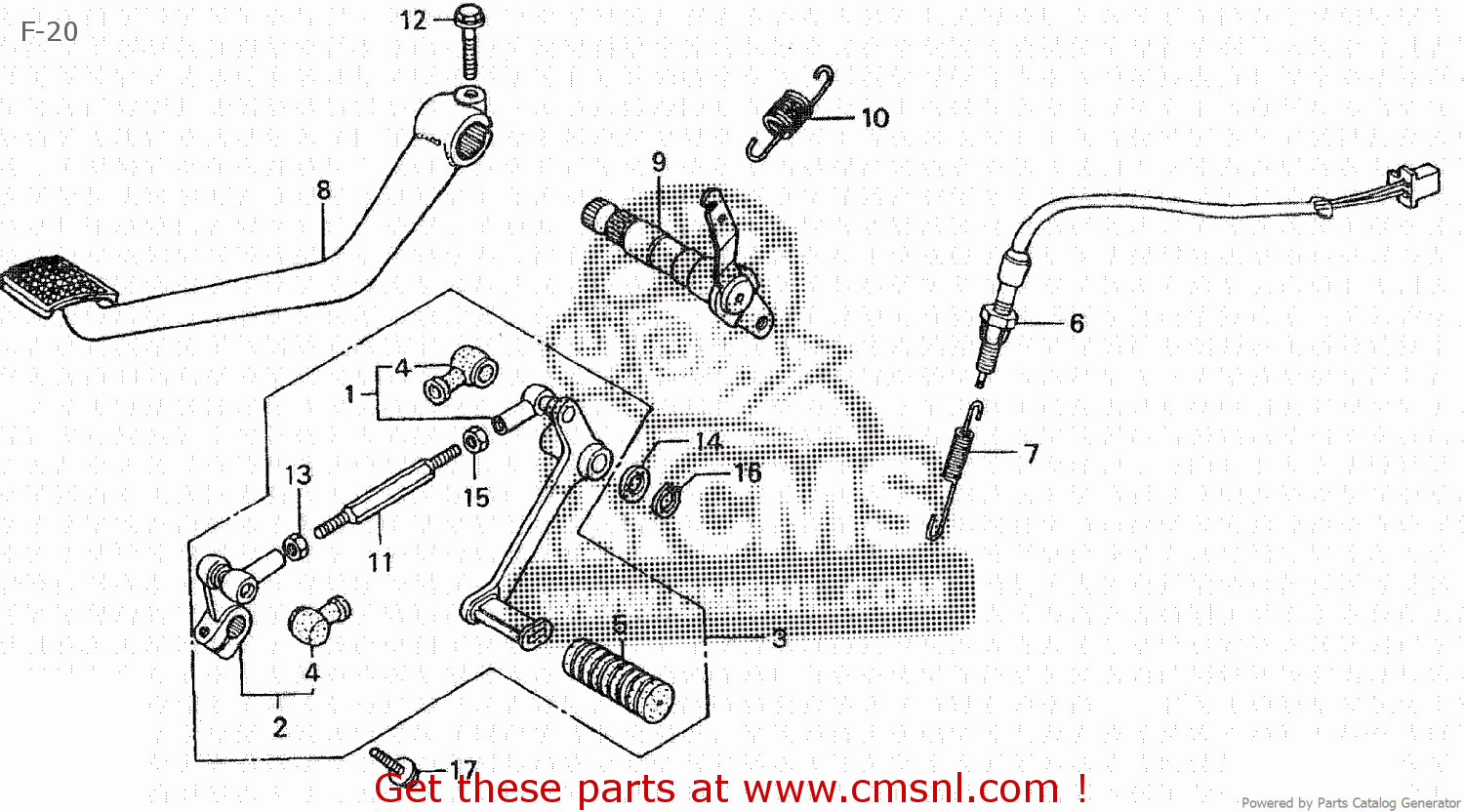 Honda Honda CB750F 1980 (A) JAPAN RC04101 parts lists and schematics