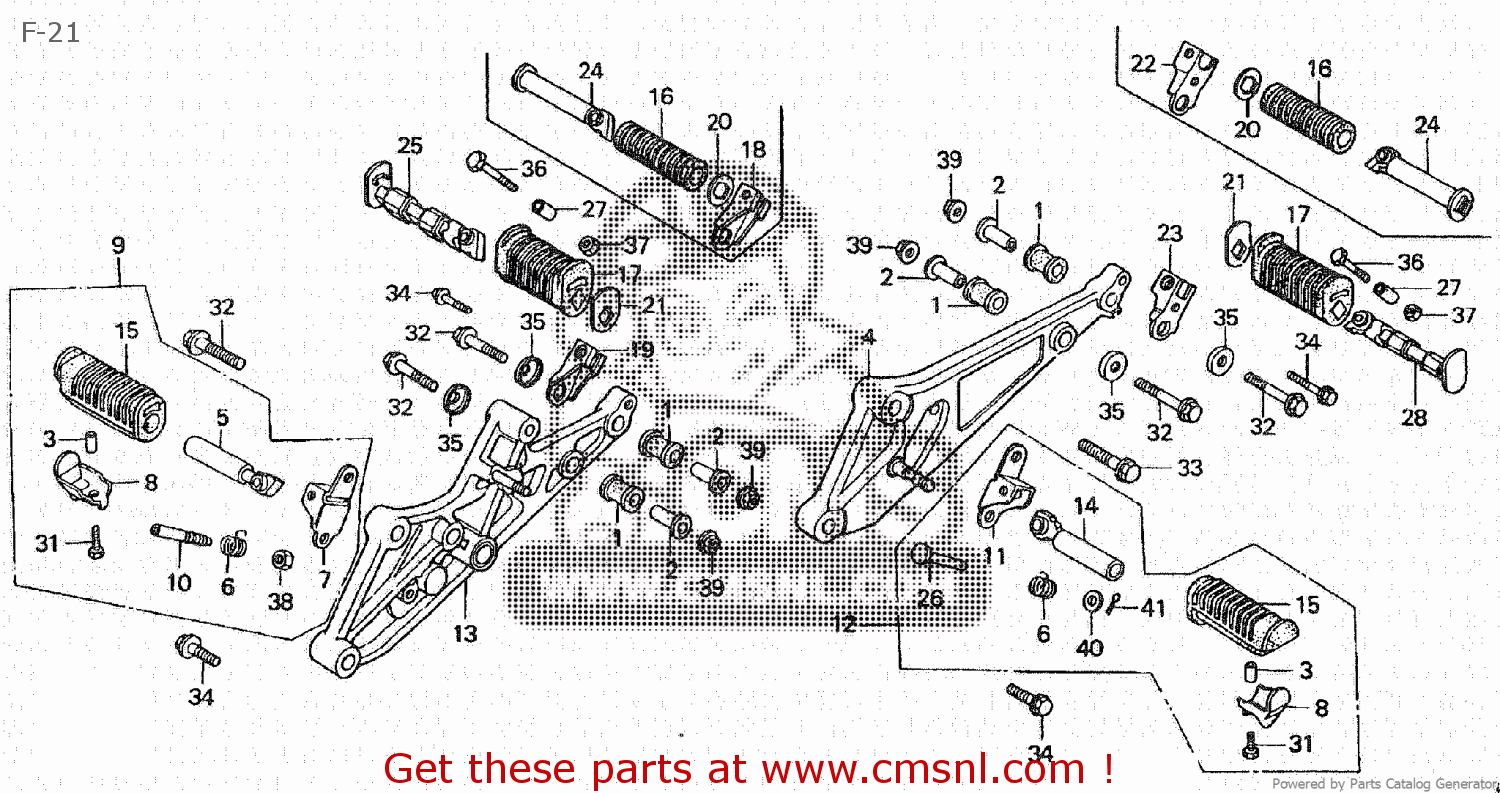 Honda Honda CB750F 1980 (A) JAPAN RC04101 parts lists and schematics