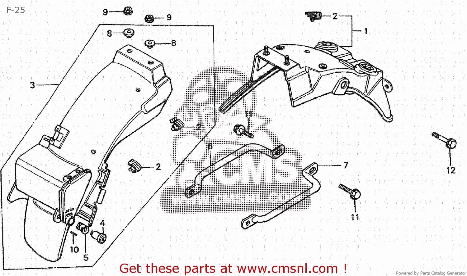 Honda Honda CB750F 1980 (A) JAPAN RC04101 parts lists and schematics