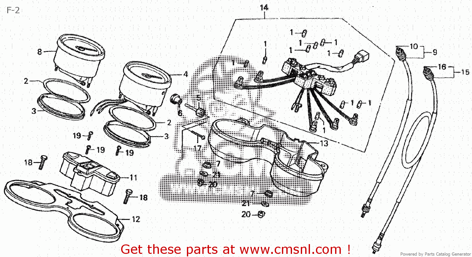 Honda Honda CB750F 1980 (A) JAPAN RC04101 parts lists and schematics