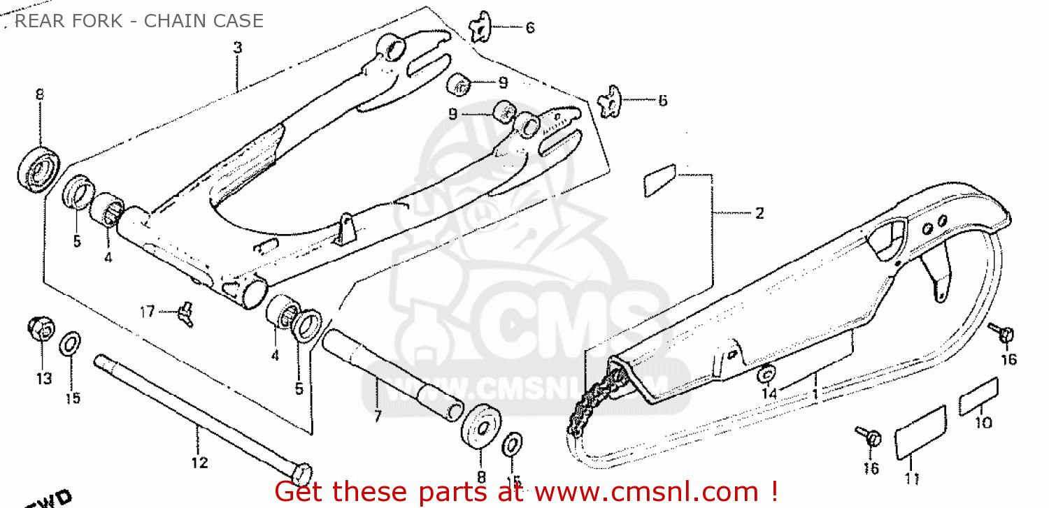 Honda CB750F 1980 (A) SOUTH AFRICA parts lists and schematics