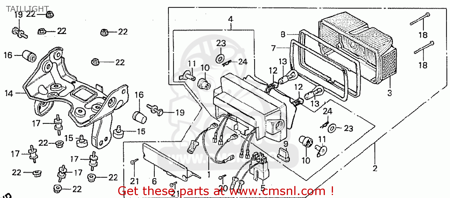 Honda CB750F 1980 (A) SOUTH AFRICA parts lists and schematics