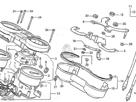 Honda CB750F 1981 (B) CANADA パーツリストと回路図