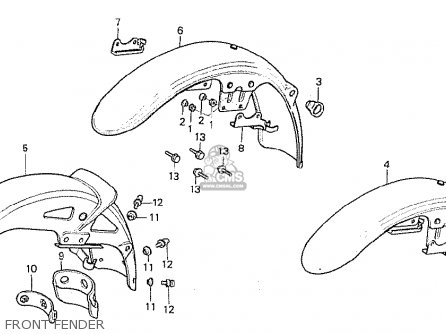 Honda CB750F 1981 (B) GERMANY parts lists and schematics