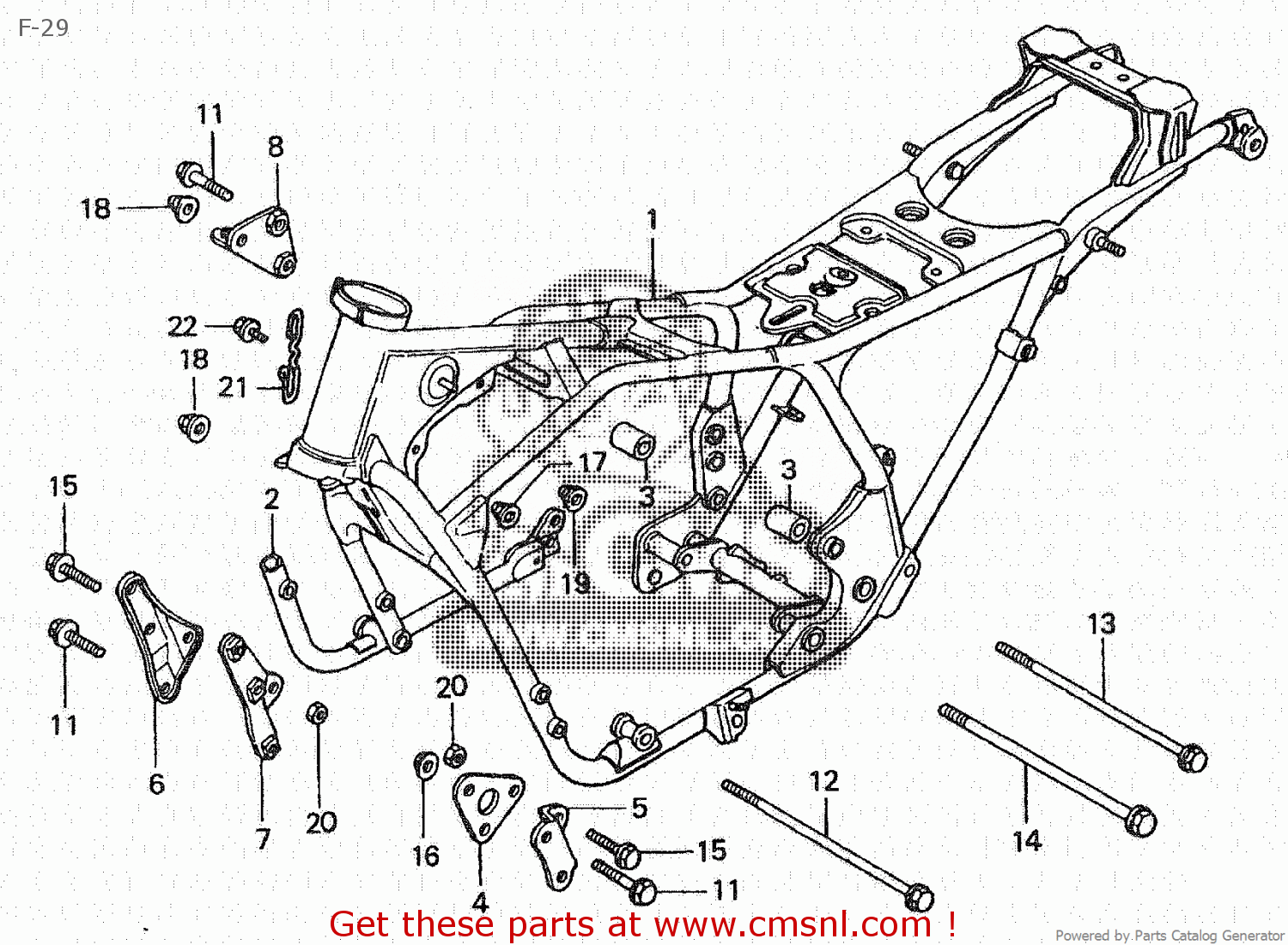 Honda CB750F 1981 (B) JAPAN RC04-102 F-29 - buy F-29 spares online