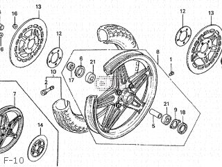 Honda CB750F 1981 (B) JAPAN RC04-102 parts lists and schematics