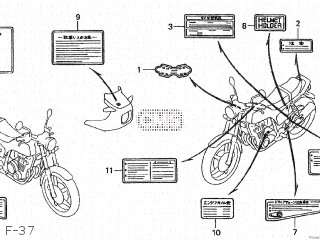 Honda CB750F 1982 (C) JAPAN RC04-103 parts lists and schematics