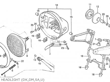 Honda CB750F 1982 (C) SOUTH AFRICA parts lists and schematics