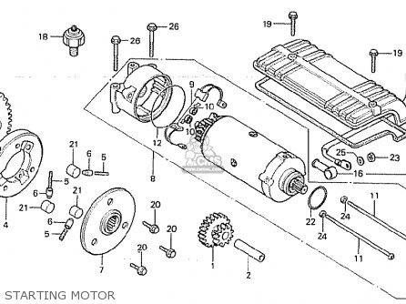 Honda CB750F 1983 (D) ENGLAND parts lists and schematics