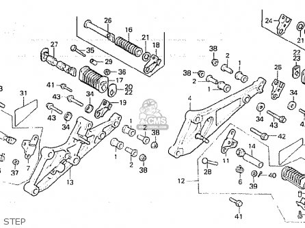 Honda Honda CB750F 1983 (D) ENGLAND parts lists and schematics