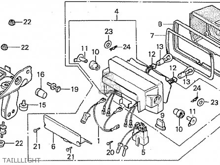 Honda CB750F 1983 (D) ENGLAND parts lists and schematics