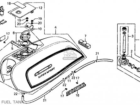 Honda CB750F 750 SUPER SPORT 1976 USA parts lists and schematics