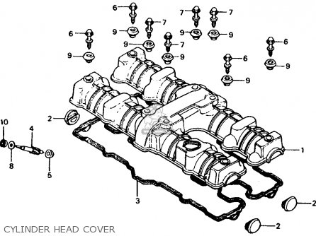 Honda CB750F 750 SUPER SPORT 1981 (B) USA parts lists and schematics