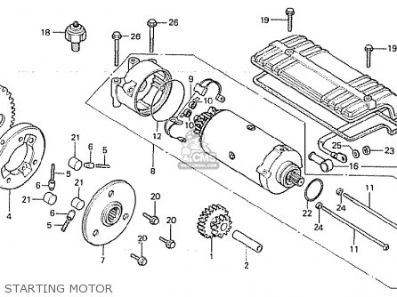 Honda CB750F2 1982 (C) ENGLAND parts lists and schematics