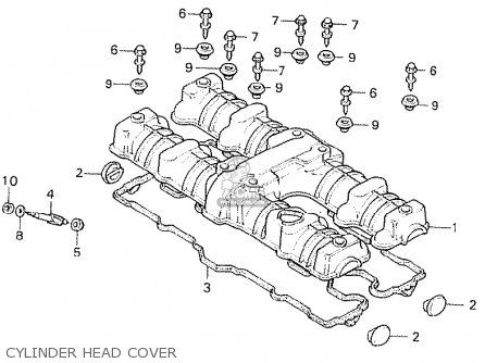 CYLINDER HEAD COVER - CB750F2 1982 (C) GENERAL EXPORT KPH