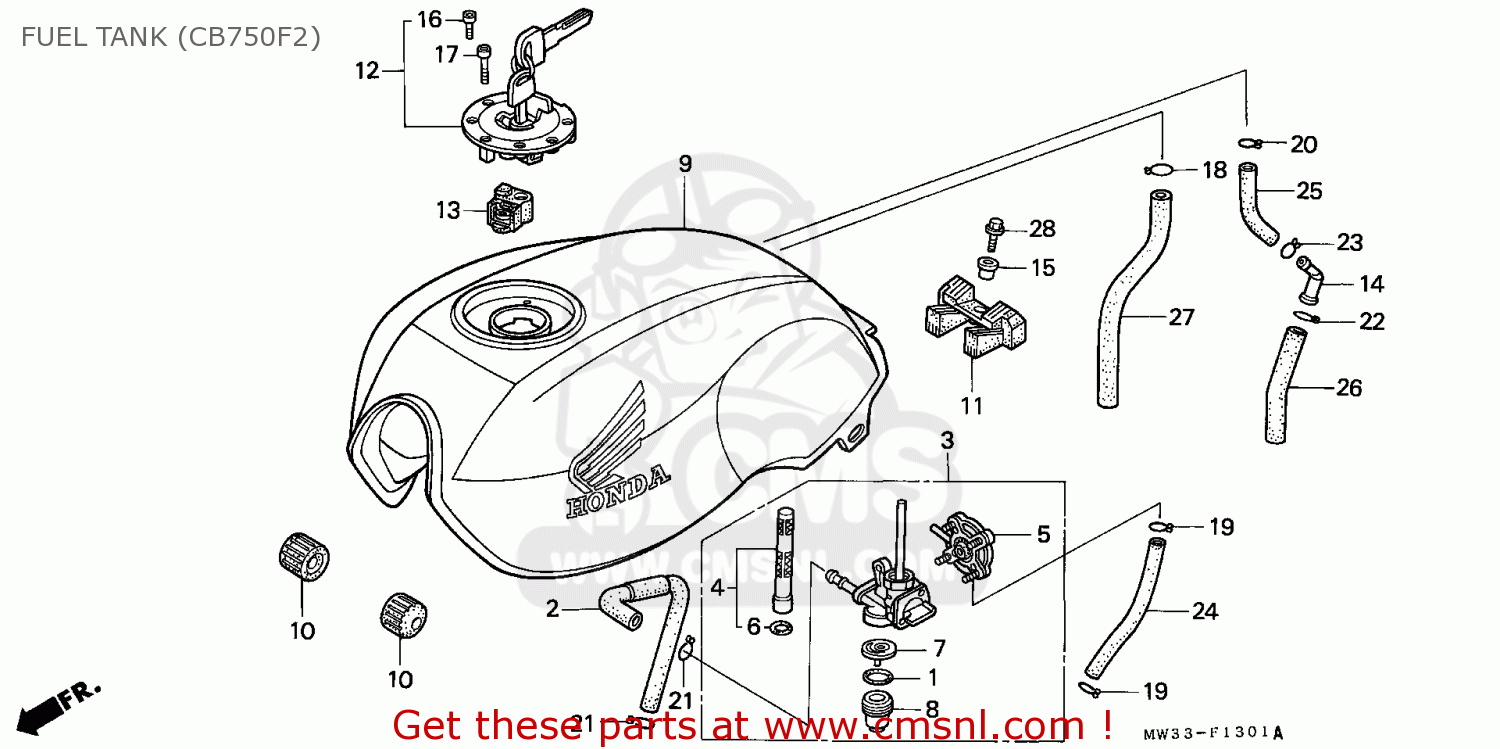 Honda Cb750f2 Seven Fifty 1992 N European Direct Sales Kph Fuel