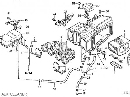 Honda CB750F4 RC42 JAPANESE DOMESTIC parts lists and schematics