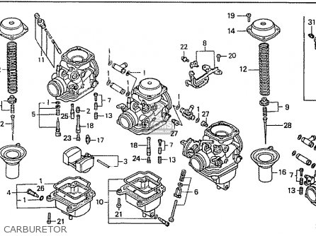 Honda dual carb схема