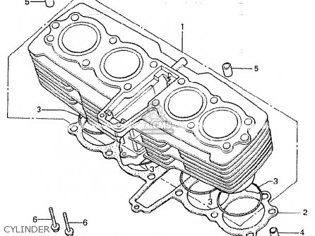 Honda CB750K 1980 (A) FOUR IRELAND POLICE parts lists and schematics