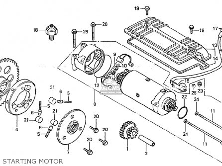 Honda CB750K 1981 (B) FOUR EUROPEAN DIRECT SALES parts lists and schematics