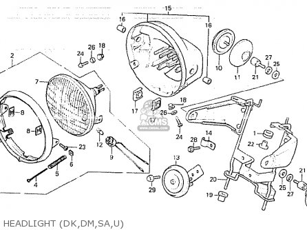 Honda CB750K 1981 (B) FOUR GENERAL EXPORT KPH parts lists and schematics