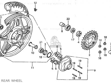 Honda CB750K 1981 (B) FOUR GENERAL EXPORT KPH parts lists and schematics