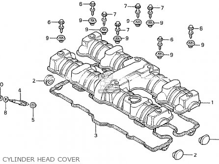CYLINDER HEAD COVER - CB750K 1981 (B) FOUR GERMANY