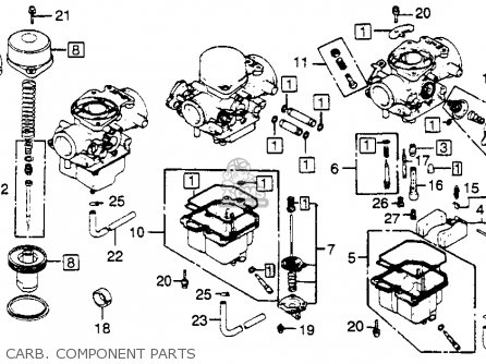 Honda CB750K 750 FOUR K 1982 (C) USA parts lists and ... cb750k motor diagram 