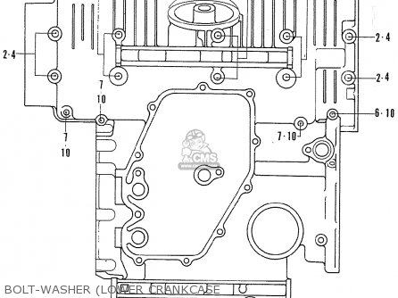 BOLT-WASHER (LOWER CRANKCASE