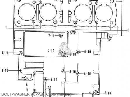 BOLT-WASHER (UPPER CRANKCASE)