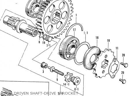 FINAL DRIVEN SHAFT-DRIVE SPROCKET