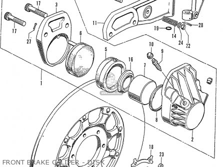 FRONT BRAKE CALIPER - DISK