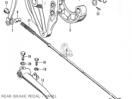 REAR BRAKE PEDAL - PANEL
