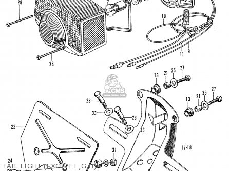 TAIL LIGHT (EXCEPT E,G,H)