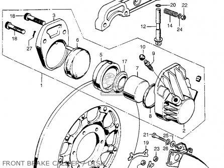 Honda CB750K4 FOUR 1974 USA parts lists and schematics