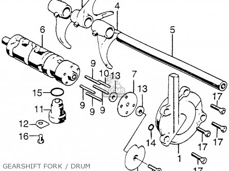 GEARSHIFT FORK / DRUM