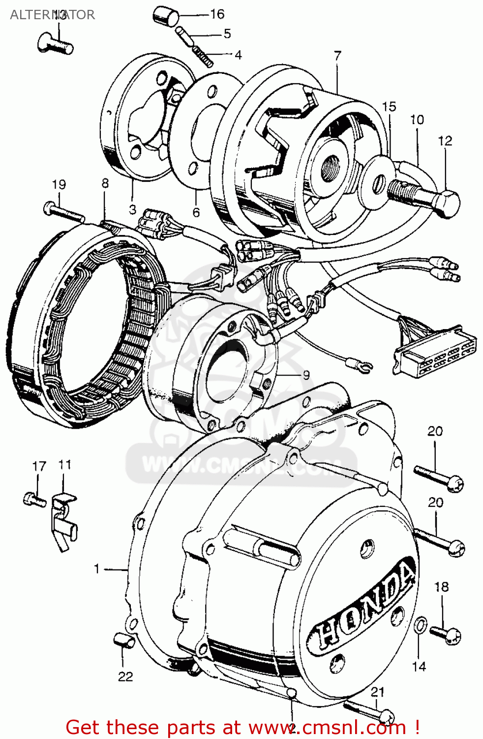 cb750 stator cover