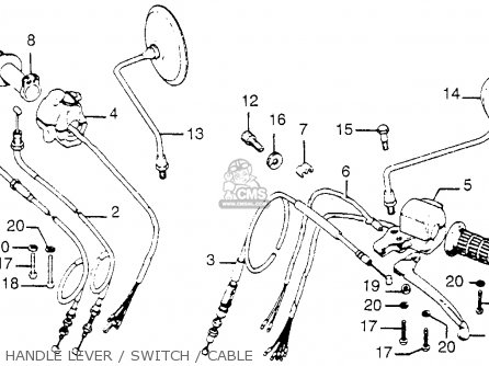 Honda CB750K6 FOUR 1976 USA parts lists and schematics