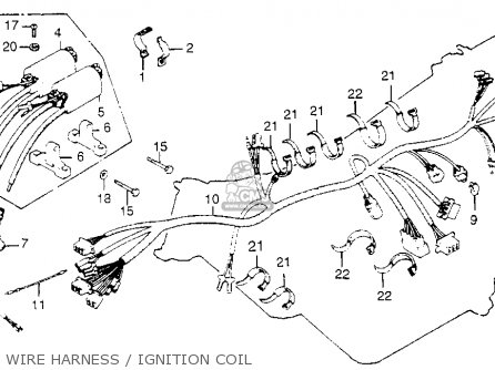 Honda CB750K7 FOUR 1977 USA parts lists and schematics 77 cb750 wiring diagram 