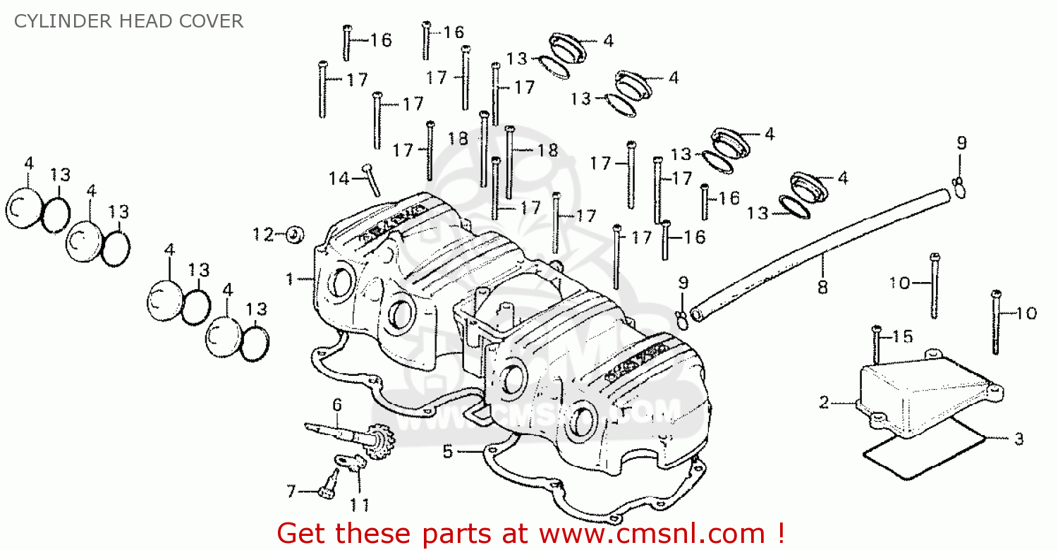 Honda CB750K8 FOUR USA CYLINDER HEAD COVER - buy CYLINDER HEAD COVER