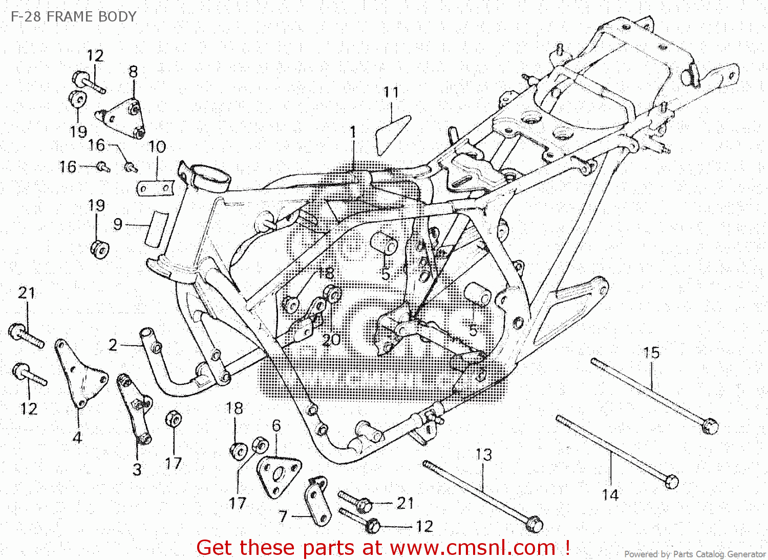 Honda Cb750p 1979 (z) General Export F-28 Frame Body - Buy F-28 Frame 