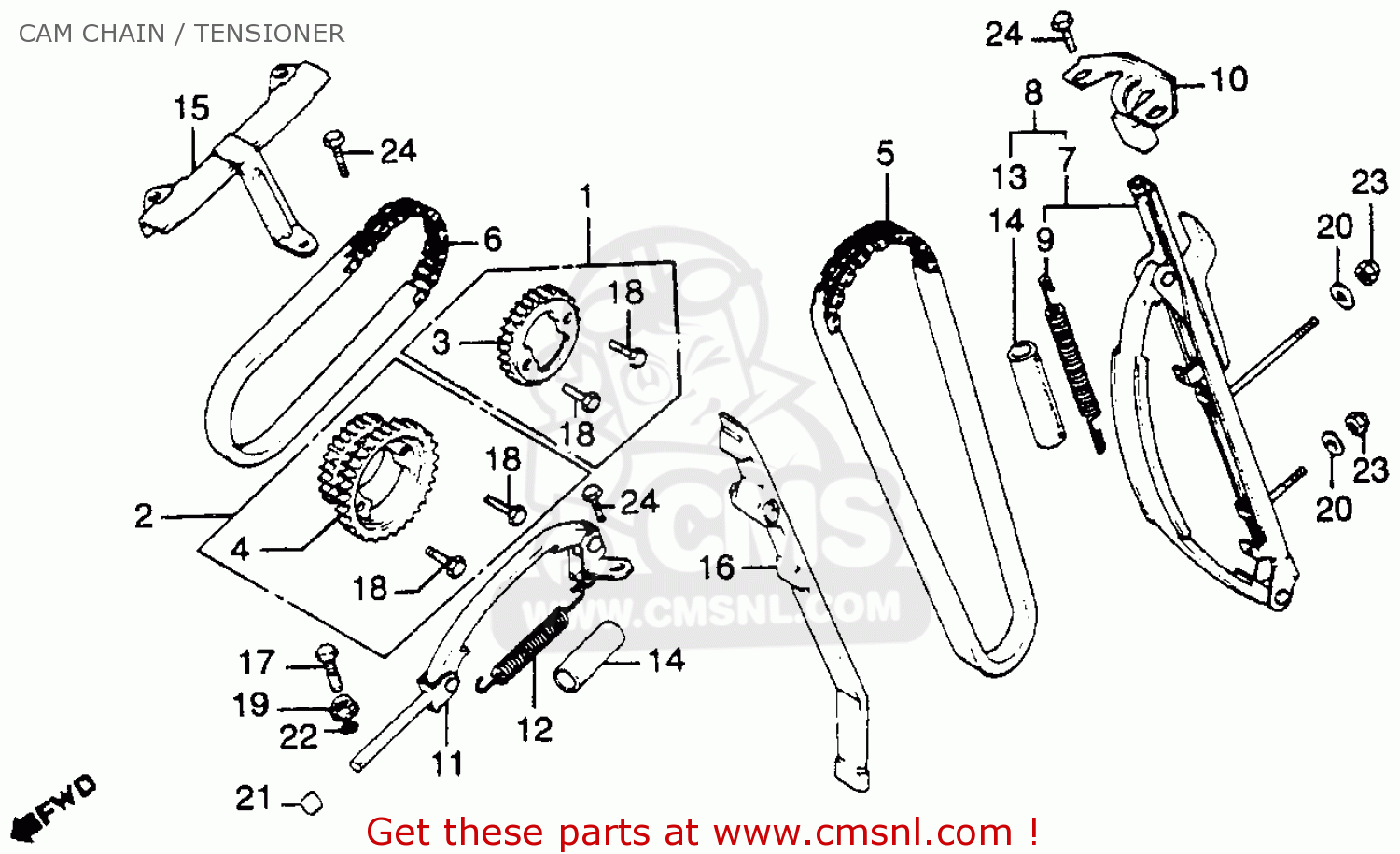 Honda CB900C 900 CUSTOM 1980 (A) USA parts lists and schematics
