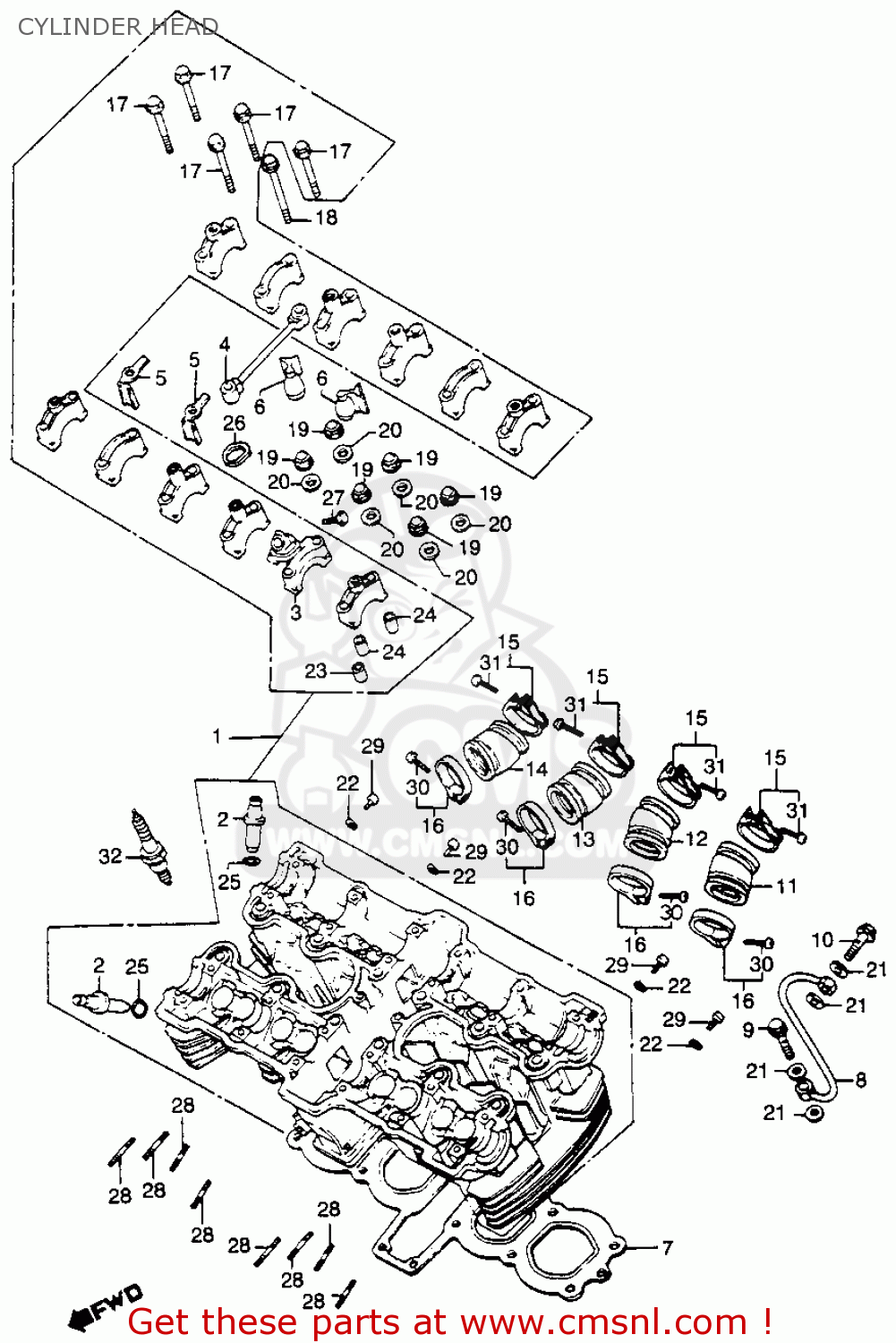 Honda CB900C 900 CUSTOM 1980 (A) USA parts lists and schematics
